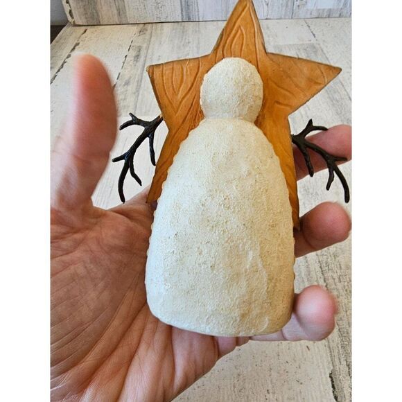 Deb strain Snowman star rejoice 1999 ornament Xmas tree decor - Picture 4 of 7